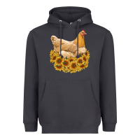 Smoke chicken with sunflowers Heavyweight Hoodie - RanaPortraitStore
