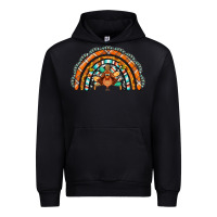 Black turquoise thanksgiving turkey rainbow Urban Hoodie - Jasminsmagicworld