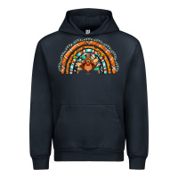 Navy turquoise thanksgiving turkey rainbow Urban Hoodie - Jasminsmagicworld