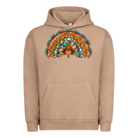 Pigment Burro turquoise thanksgiving turkey rainbow Urban Hoodie - Jasminsmagicworld