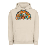 Pigment French Oak turquoise thanksgiving turkey rainbow Urban Hoodie - Jasminsmagicworld
