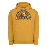 Pigment Peanut Butter turquoise thanksgiving turkey rainbow Urban Hoodie - Jasminsmagicworld