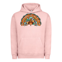 Pigment Salmon turquoise thanksgiving turkey rainbow Urban Hoodie - Jasminsmagicworld