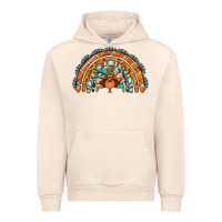 Sandshell turquoise thanksgiving turkey rainbow Urban Hoodie - Jasminsmagicworld