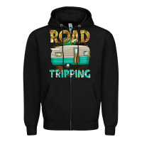 Black road tripping Zipper Hoodie - texasbilliewilder