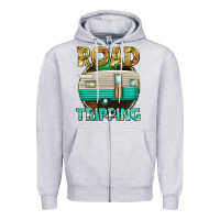Heather Grey road tripping Zipper Hoodie - texasbilliewilder