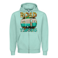 Seafoam road tripping Zipper Hoodie - texasbilliewilder