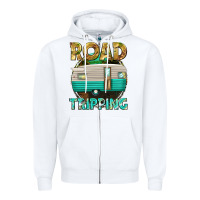 White road tripping Zipper Hoodie - texasbilliewilder