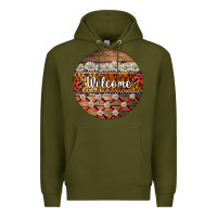 Army Green ladybug welcome ornament Premium Hoodie - BarkalooDesign