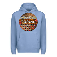 Colony Blue ladybug welcome ornament Premium Hoodie - BarkalooDesign
