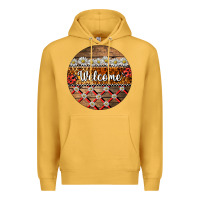 Mustard ladybug welcome ornament Premium Hoodie - BarkalooDesign