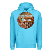 Ocean Blue ladybug welcome ornament Premium Hoodie - BarkalooDesign