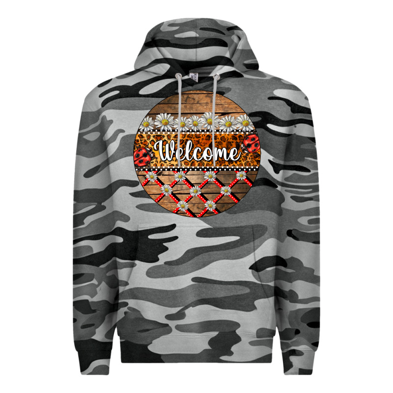 Ladybug Welcome Ornament Premium Hoodie by BarkalooDesign | Teevron