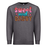 Charcoal Heather sweet and sassy Premium Sweatshirt - HRA Design Shop