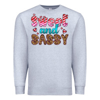 Heather Grey sweet and sassy Premium Sweatshirt - HRA Design Shop