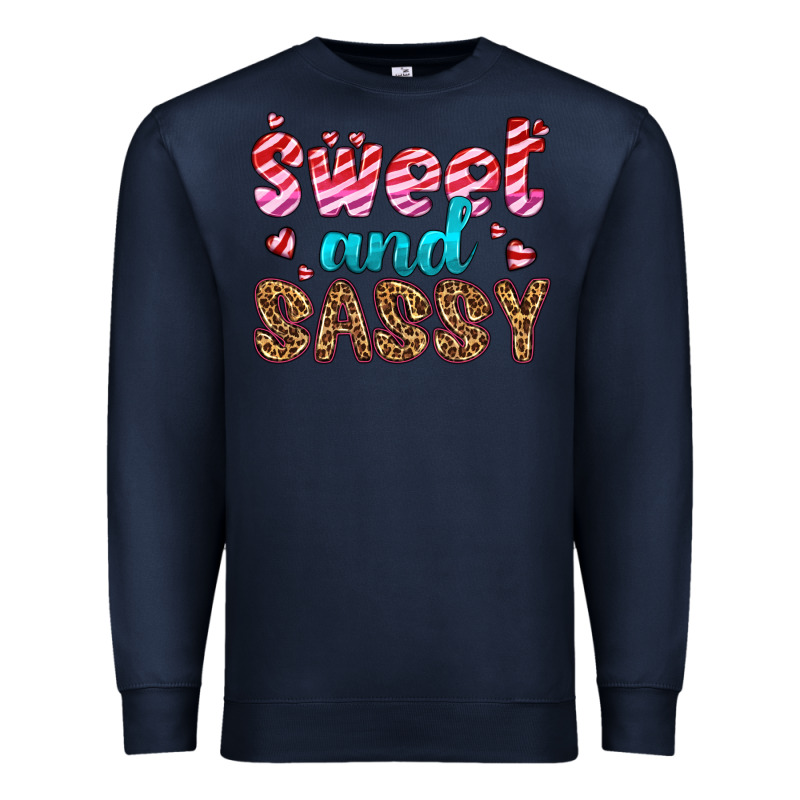 Sweet And Sassy Premium Sweatshirt by HRA Design Shop | Teevron