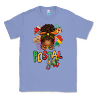 Juneteenth Afro Messy Bun Postal Girl Classic Tee | Teevron