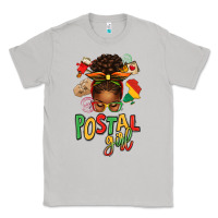 Moon Dust juneteenth afro messy bun postal girl Classic Tee - texasbilliewilder