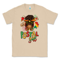 Mushroom juneteenth afro messy bun postal girl Classic Tee - texasbilliewilder