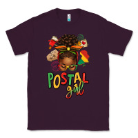 Plum juneteenth afro messy bun postal girl Classic Tee - texasbilliewilder