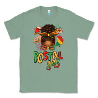Sage juneteenth afro messy bun postal girl Classic Tee - texasbilliewilder