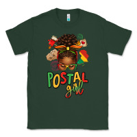 Sports Green juneteenth afro messy bun postal girl Classic Tee - texasbilliewilder