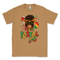 Toasted Coconut juneteenth afro messy bun postal girl Classic Tee - texasbilliewilder