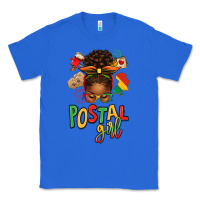 True Royal juneteenth afro messy bun postal girl Classic Tee - texasbilliewilder