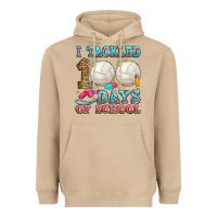Mushroom i tackled 100 days of school volleyball Heavyweight Hoodie - Zillion Design Studio