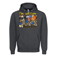 Smoke im just here for the snacks sports sister Zipper Hoodie - Zillion Design Studio