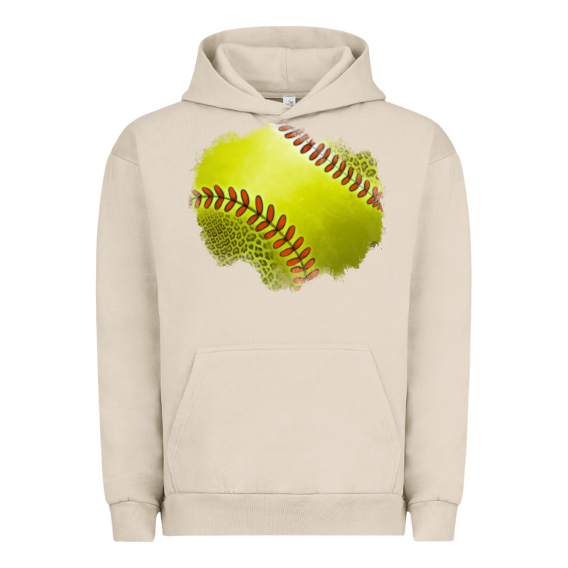 Leopard Softball Patch Urban Hoodie by Jasminsmagicworld | Teevron