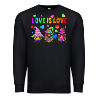 Black lgbtq love is love gnomes Premium Sweatshirt - HRA Design Shop