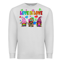 Dove Grey lgbtq love is love gnomes Premium Sweatshirt - HRA Design Shop