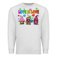 Oatmeal Heather lgbtq love is love gnomes Premium Sweatshirt - HRA Design Shop