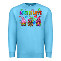 Ocean Blue lgbtq love is love gnomes Premium Sweatshirt - HRA Design Shop