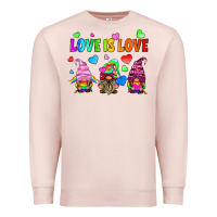 Pale Pink lgbtq love is love gnomes Premium Sweatshirt - HRA Design Shop