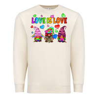 Sandshell lgbtq love is love gnomes Premium Sweatshirt - HRA Design Shop