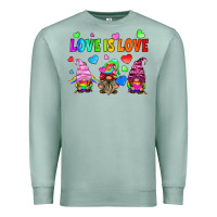 Seafoam lgbtq love is love gnomes Premium Sweatshirt - HRA Design Shop