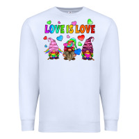 White lgbtq love is love gnomes Premium Sweatshirt - HRA Design Shop
