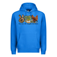 True Royal Peace Love New Hampshire Red Chicken Premium Hoodie - LillyAllenDesigns