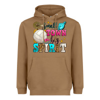 Toasted Coconut small town big spirit volleyball Heavyweight Hoodie - Zillion Design Studio