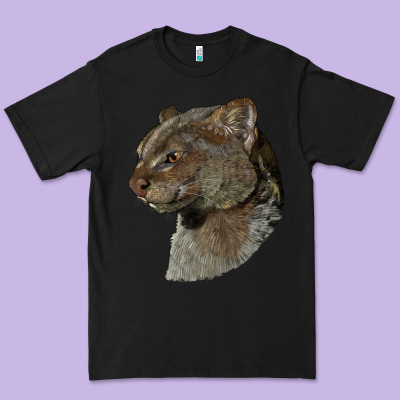 Jaguarundi Head Premium Tee Designed By Lillyallendesigns