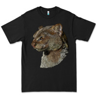 Black Jaguarundi Head Premium Tee - LillyAllenDesigns