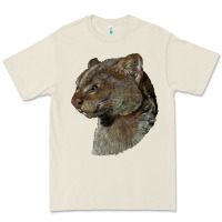 Bone Jaguarundi Head Premium Tee - LillyAllenDesigns