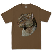 Cacao Jaguarundi Head Premium Tee - LillyAllenDesigns