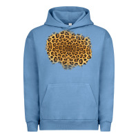 Pigment Pebble Blue leopard patch Urban Hoodie - Jasminsmagicworld