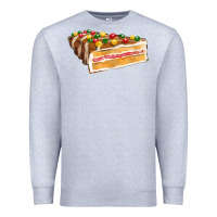 Heather Grey chocolate christmas cake fa element Premium Sweatshirt - FaDigitalArtStudio