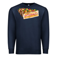 Navy chocolate christmas cake fa element Premium Sweatshirt - FaDigitalArtStudio
