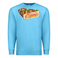 Ocean Blue chocolate christmas cake fa element Premium Sweatshirt - FaDigitalArtStudio