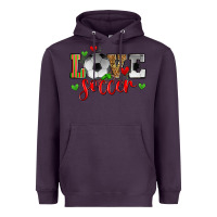 Plum love soccer Heavyweight Hoodie - Zillion Design Studio